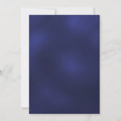 40e verjaardag navy blauw goud sterren foto kaart (Achterkant)