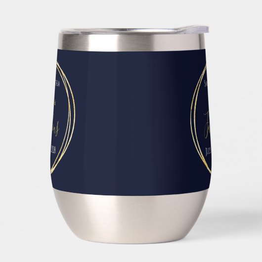 40e verjaardag Navy Gold gepersonaliseerde partij  (Links)