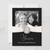 40e verjaardag - nep zakformaat - KLEIN Kaart (Voorkant)