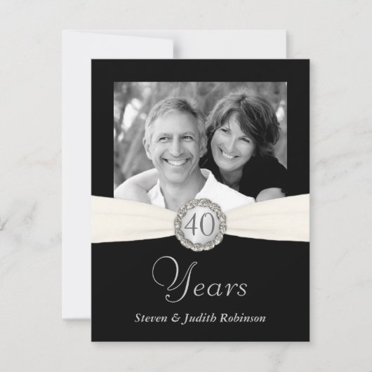 40e verjaardag - nep zakformaat - KLEIN Kaart (Voorkant)