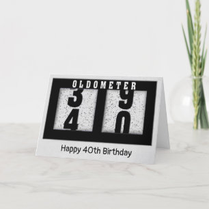 40e verjaardag Odometer Kaart