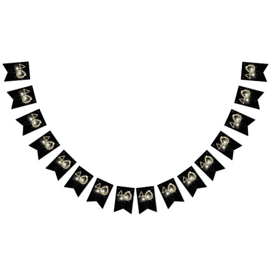 40e verjaardag of partij bij het Jubileum Vlaggetjes (Alle)