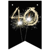 40e verjaardag of partij bij het Jubileum Vlaggetjes (Tweede vlag)