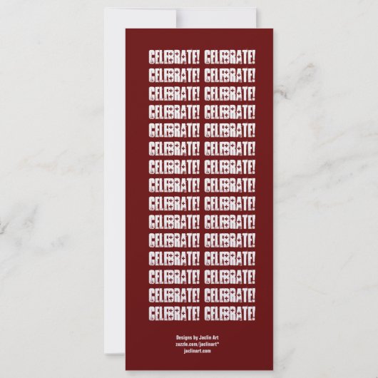 40e verjaardag Oh zo groot 4 Oh rood zwart metaal Kaart (Achterkant)