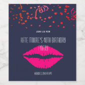 40e verjaardag op maat wijn etiket (Enkel label)