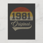  40e verjaardag origineel man cadeau 1981 briefkaart (Voorkant)