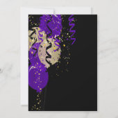 40e verjaardag - Paarse ballonnen Kaart (Achterkant)