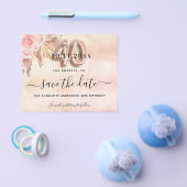 40e verjaardag pampas roos budget save the date flyer (Enkel)