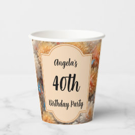 40e verjaardag papieren bekers
