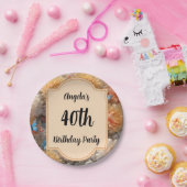 40e verjaardag papieren bordje (Feest)