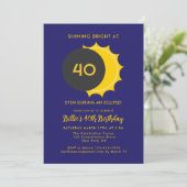 40e verjaardag | Partiële Zonsverduistering 2025 P Kaart (Staand voorkant)