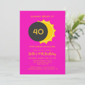 40e verjaardag | Partiële Zonsverduistering 2025 P Kaart (Staand voorkant)