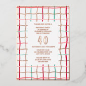 40e Verjaardag Partij Sjabloon Hand getrokken Lijn (Voorkant)