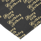 40e verjaardag Party Naam Zwart Modern Patroon Tafelkleed (Gekanteld)