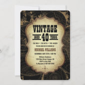 40e Verjaardag Party Thema Wereldkaart Kaart (Voorkant)