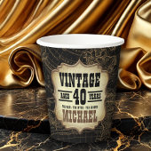 40e Verjaardag Party  Thema Wereldkaart Papieren Bekers