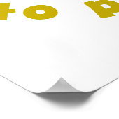 40e verjaardag perfect poster (Hoek)