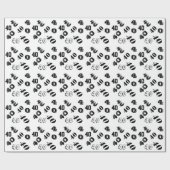 40e verjaardag personaliseert leeftijd cadeaupapier (Vlak)