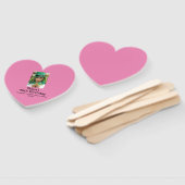 40e verjaardag Persoonlijke foto roze Handwaaier (Niet-gemonteerd)