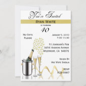 40e verjaardag Persoonlijke uitnodiging (Voorkant)