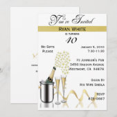 40e verjaardag Persoonlijke uitnodiging (Voorkant / Achterkant)