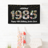 40e verjaardag Photo Collage opgericht 1985 Spandoek (Insitu)