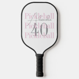 40e verjaardag Pickleball Pink Party Favoriet Pickleball Paddle