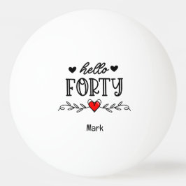 40e verjaardag pingpongbal