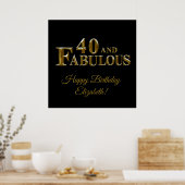 40e verjaardag poster (Keuken)