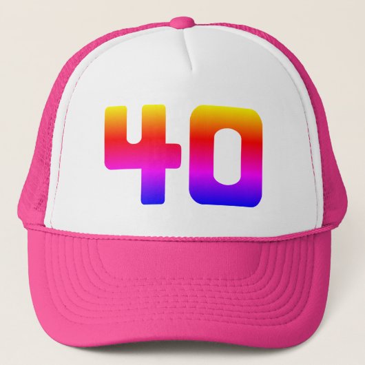 40e verjaardag Pride Party Trucker Pet (Voorkant)