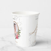 40e verjaardag Proost 40 jaar Custom Foto Papieren Bekers (Rechts)