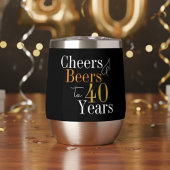 40e verjaardag Proost Beers Zwart Goud Party