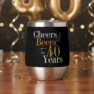 40e verjaardag Proost Beers Zwart Goud Party