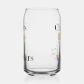 40e verjaardag Proost en Beers Golf Blikvorm Glas (Links)