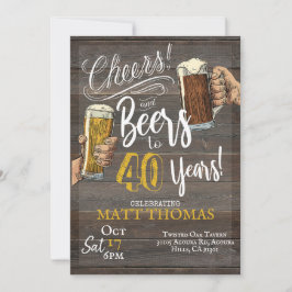 40e verjaardag, Proost en bier Kaart