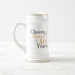 40e verjaardag Proost en bieren Verjaardag Bierpul