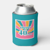 40e verjaardag Proost op 40 jaar Blikjeskoeler (Blikje Voorkant)