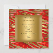 40e verjaardag Red Gold Zebra Diamond Jewel Kaart (Achterkant)