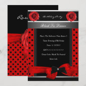 40e verjaardag Red Spot Roos Black Stropdas Kaart (Voorkant / Achterkant)