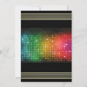 40e verjaardag | Retro Disco-lampjes Kaart (Achterkant)