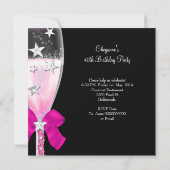 40e verjaardag Retro Diva Fabulous Pink Kaart (Achterkant)