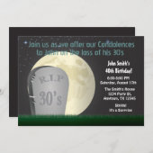 40e verjaardag RIP 30s Uitnodiging (Voorkant / Achterkant)