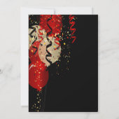 40e verjaardag - Rode ballonnen Kaart (Achterkant)