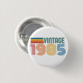 40e verjaardag ronde button 3,2 cm (Voorkant /achterkant)
