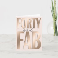 40e verjaardag Roos Gold Forty en Fantastisch