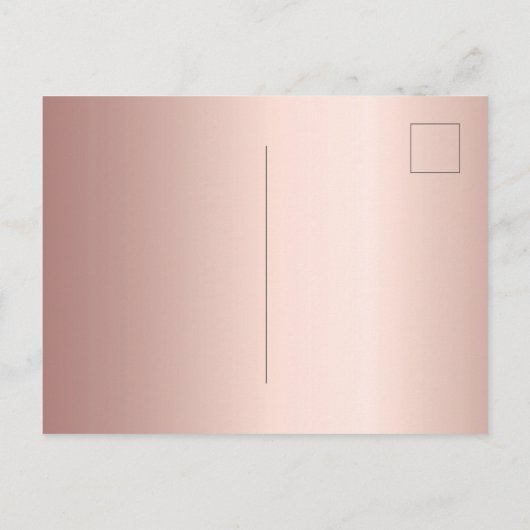 40e verjaardag roos goud glitter roze luxe uitnodiging briefkaart (Achterkant)