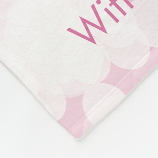 40e verjaardag roze 40 en fantastisch fleece deken (Hoek)