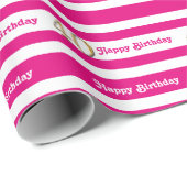 40e verjaardag roze gouden vrouwen cadeaupapier (Rol Hoek)