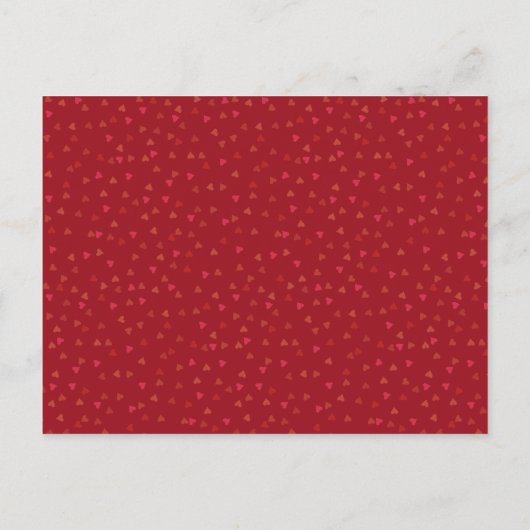 40e verjaardag Save the Date Robijnen Hart Rustiek Briefkaart (Achterkant)