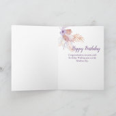 40e verjaardag Seashell Coral Kaart (Binnen)